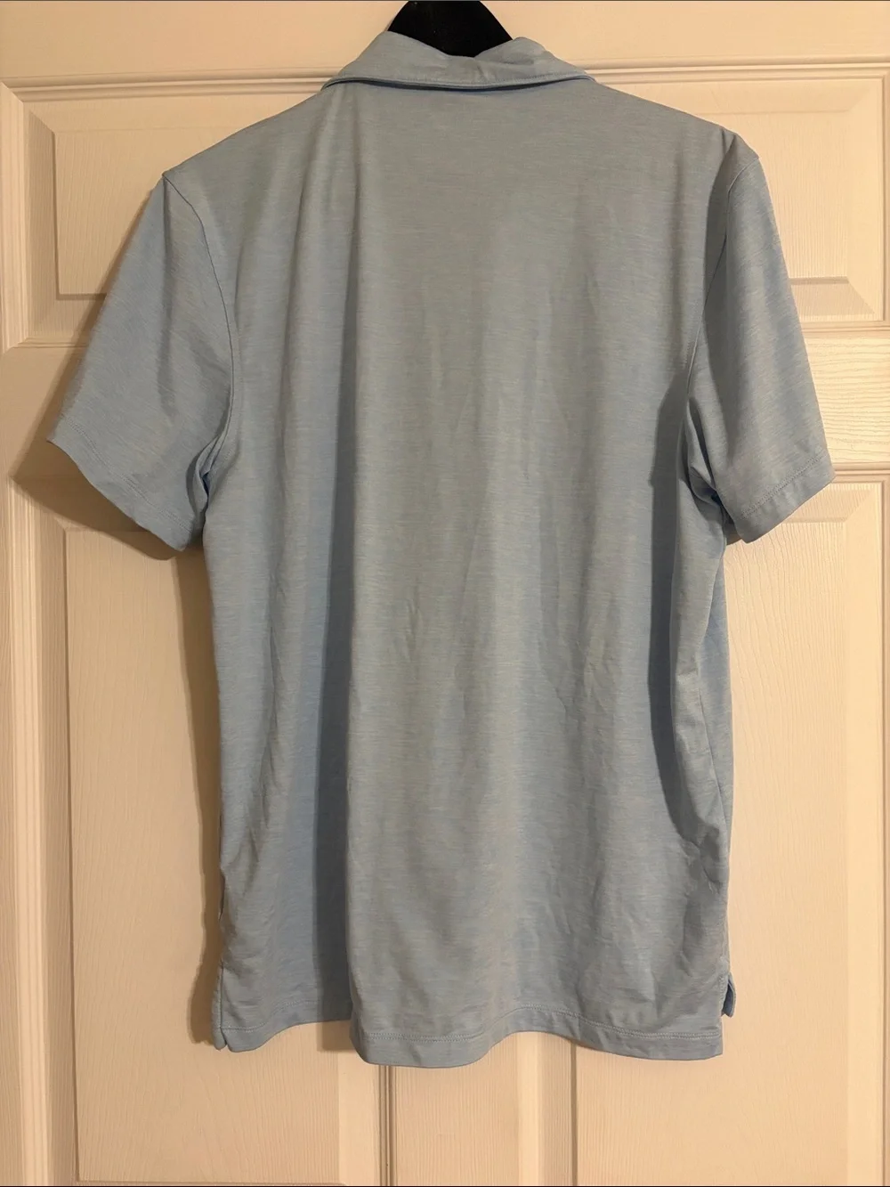 J.Crew Performance Polo Shirt Light Blue Heather Mens Medium
